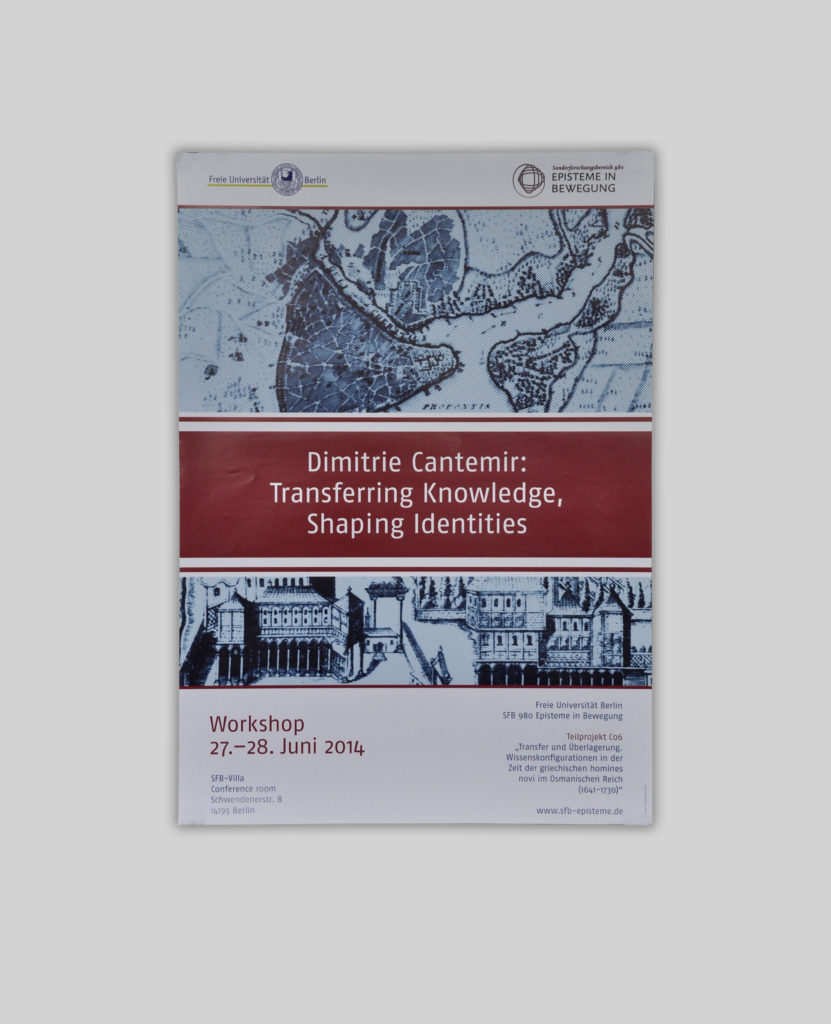 Design für einen Internationalen Workshop des SFB 980 „Episteme in Bewegung“, Startseite