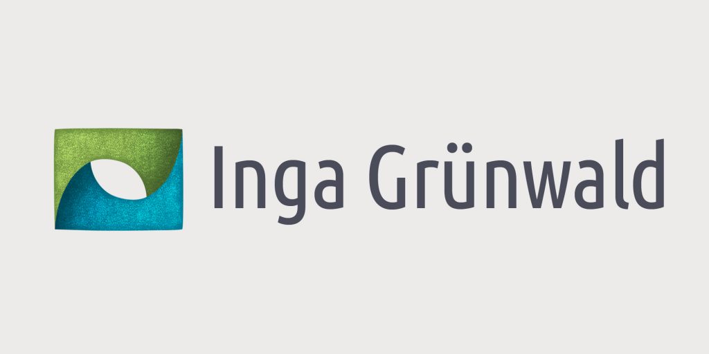 Vorschaubild Logo Inga Grünwald, Farben blau und grün