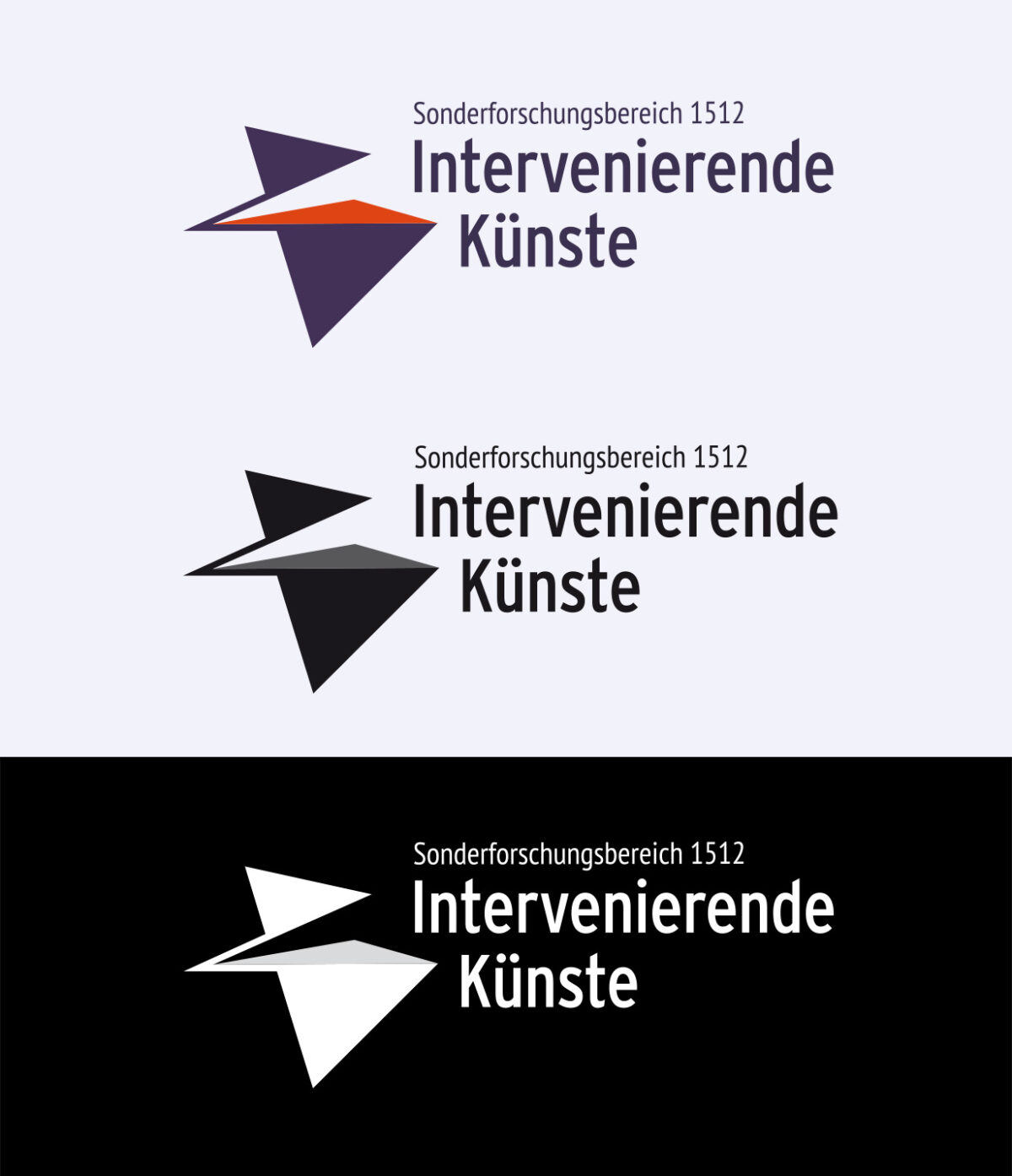 Darstellung des Logos des SFB 1512 Intervenierende Künste an der Freien Universität Berlin